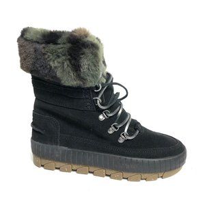Sperry Womens Torrent Winter Lace up Boot Black Camo Size 7.5 M
